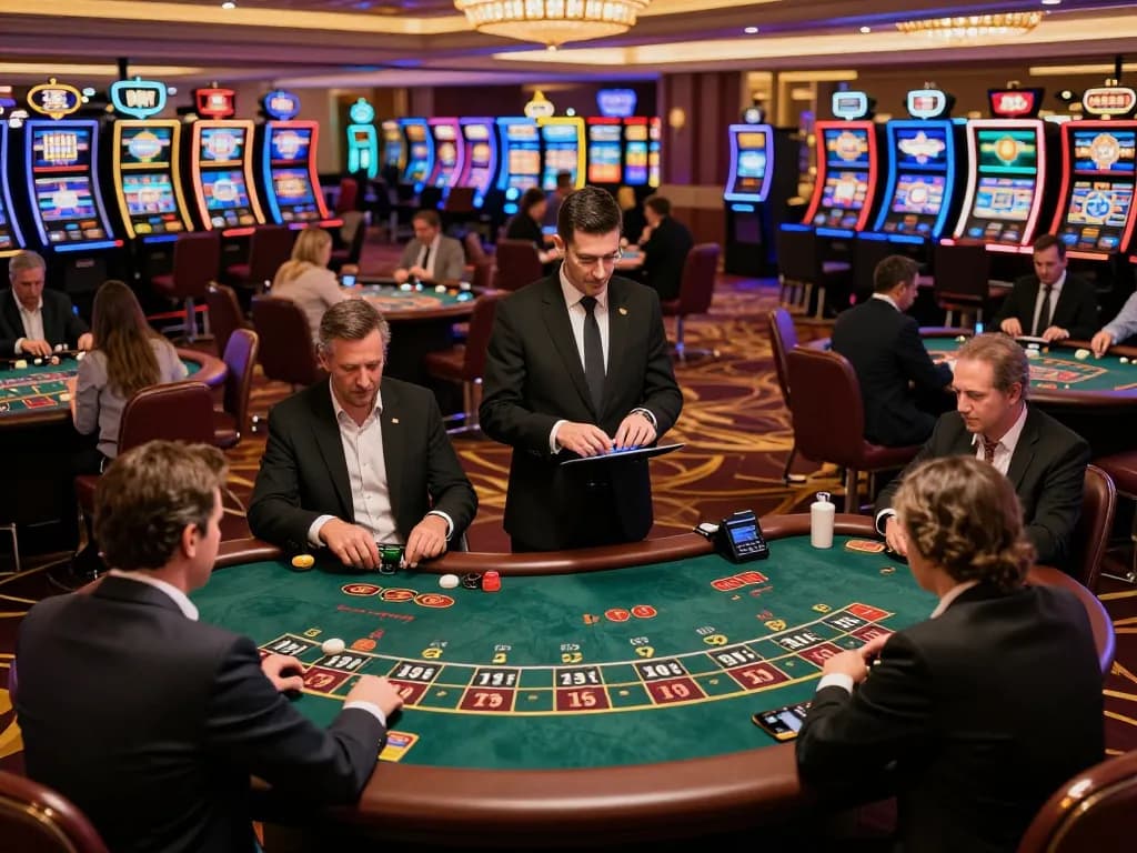 Players enjoy intense blackjack games at AU88 casino, showcasing strategic gameplay.