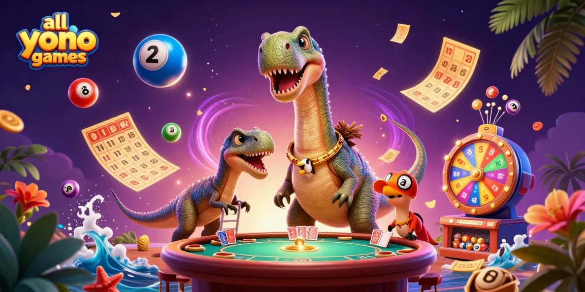 Menangkan semua yono games dengan ilustrasi kasino penuh warna yang menampilkan karakter unik.