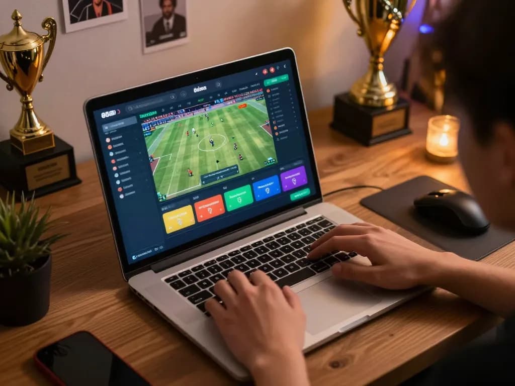 Placing bets on sports gaming interface during 88aa đăng nhập, showcasing strategic betting excitement.