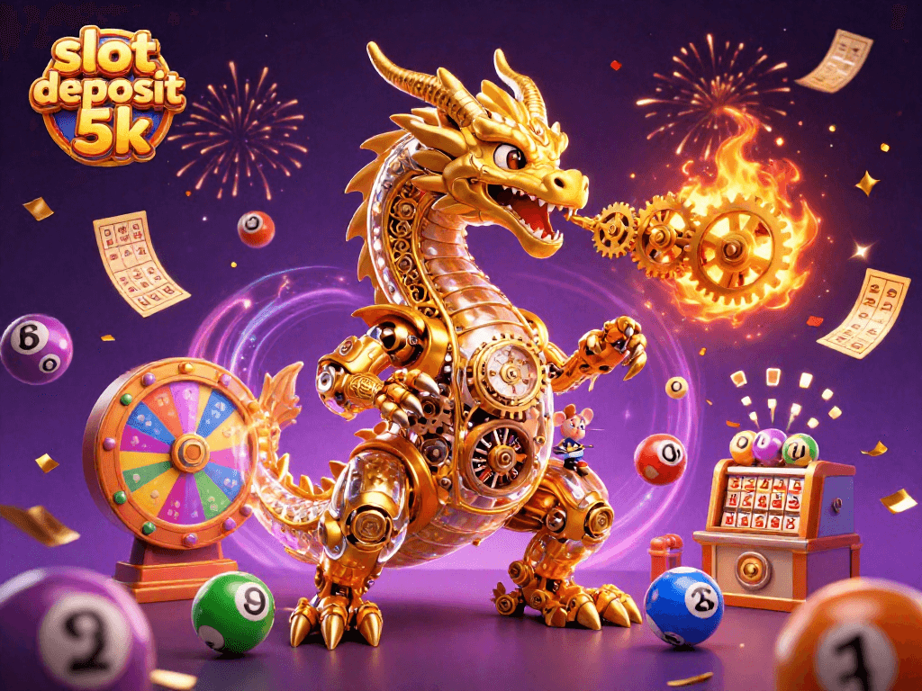 Engage in thrilling gameplay with slot deposit 5k as vibrant elements burst with excitement.