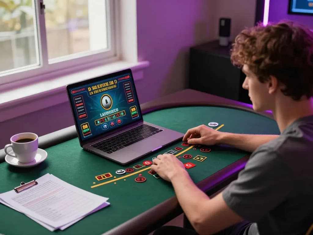 Player analyzing odds at online blackjack game Tr888 for better bankroll management
