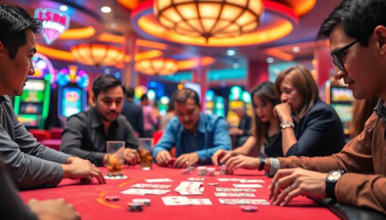 Engaging content on singapore online casino with vibrant poker scene and players' excitement.