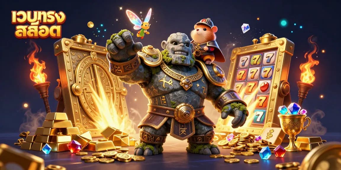 สัมผัสประสบการณ์การเล่น เว็บตรงสล็อต ที่น่าตื่นเต้นในโลกคาสิโน 3D มหัศจรรย์ที่เต็มไปด้วยทรัพย์สมบัติและความตื่นเต้น