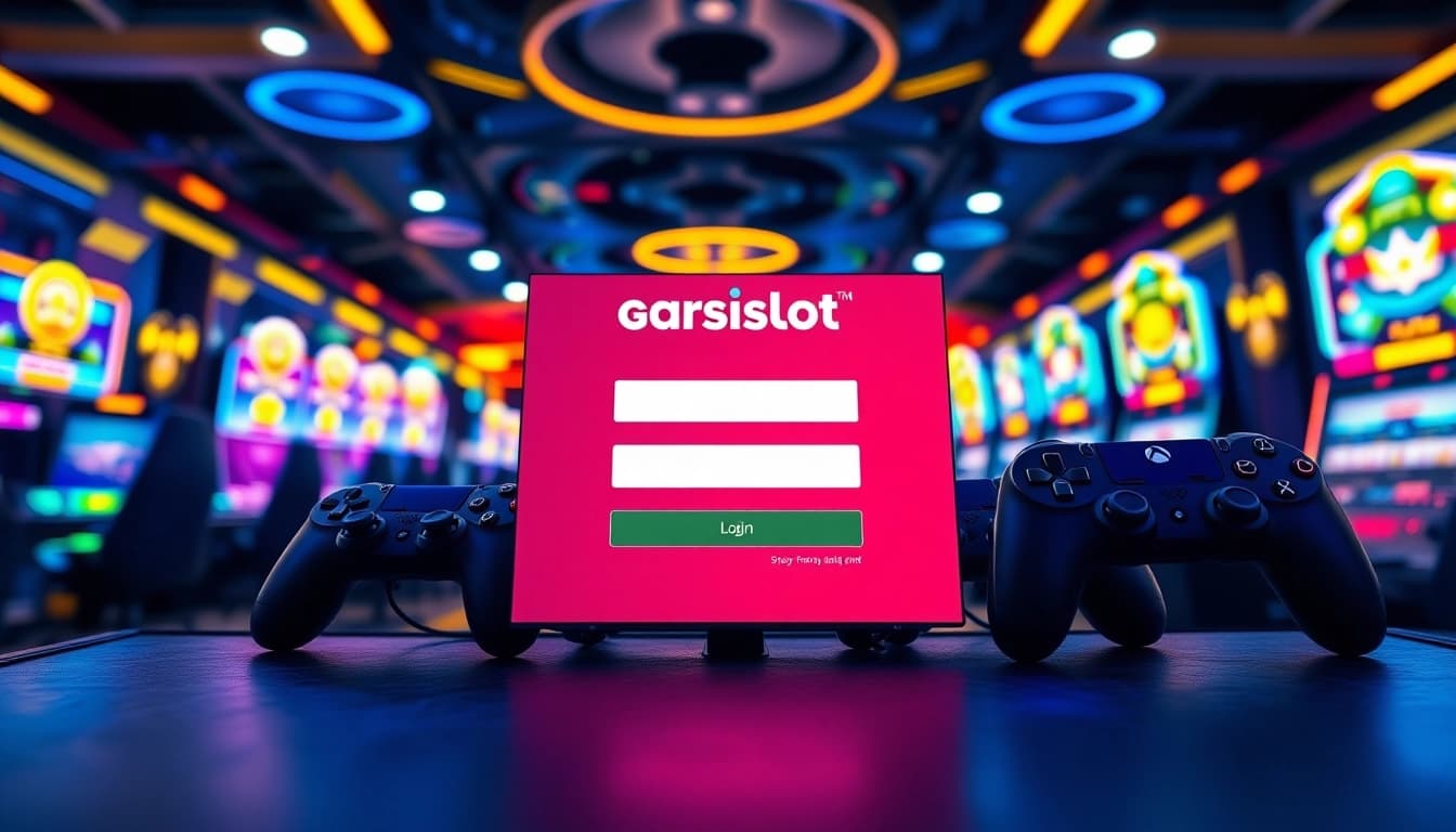 Akses mudah dengan garasislot login pada layar gaming yang energik dan menarik.