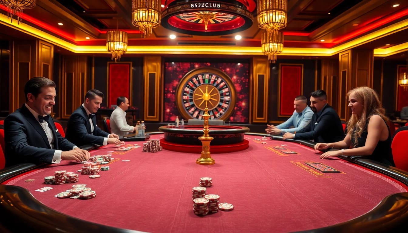 Experience the excitement of B52CLUB with vibrant casino tables and thrilling gameplay.