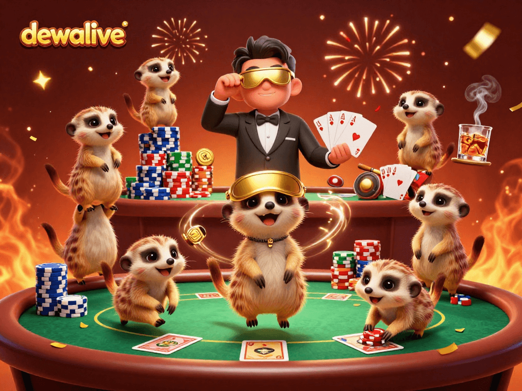 Meeerkats mengoperasikan kasino di Dewalive dengan poker dan banyak taruhan yang siap dimainkan.