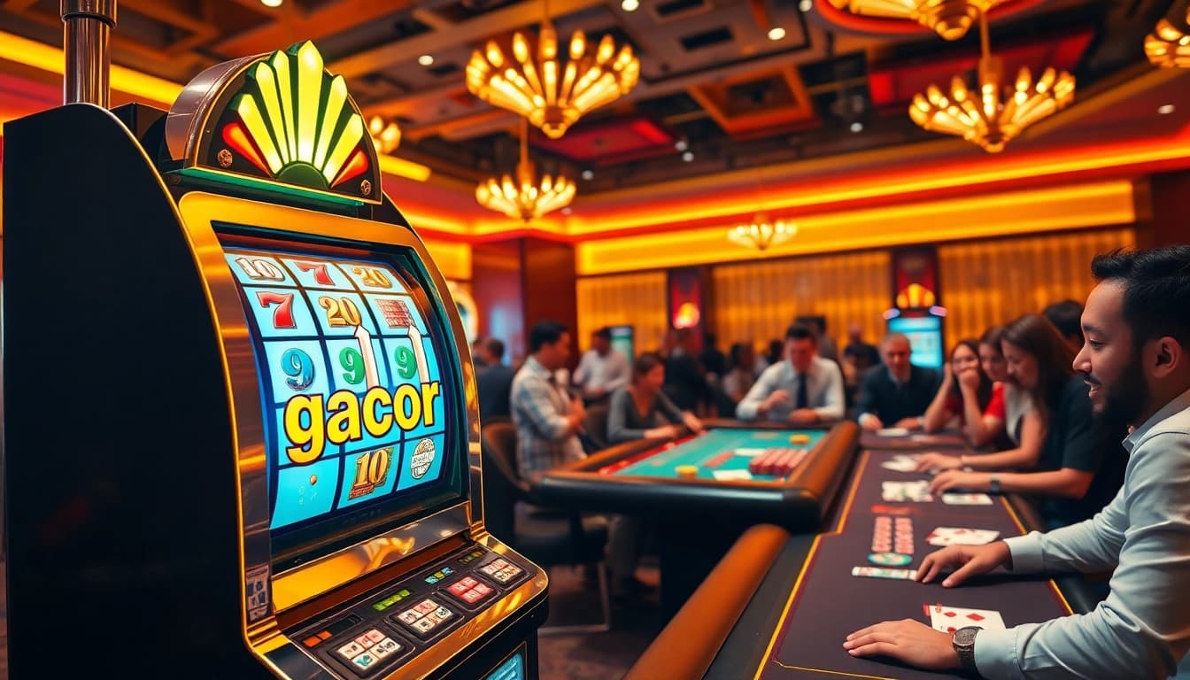 Rasakan sensasi menang dengan mesin slot gacor di lingkungan kasino mewah.