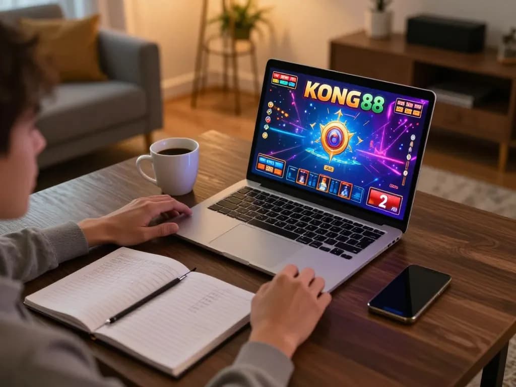 KONG 88 player engaging in online gaming with vibrant visuals and strategies.