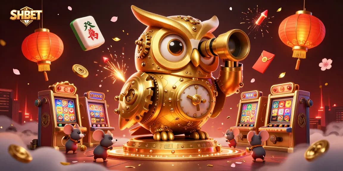 Experience the exciting world of SHBET with vibrant games and characters intertwined in a dynamic casino scene.