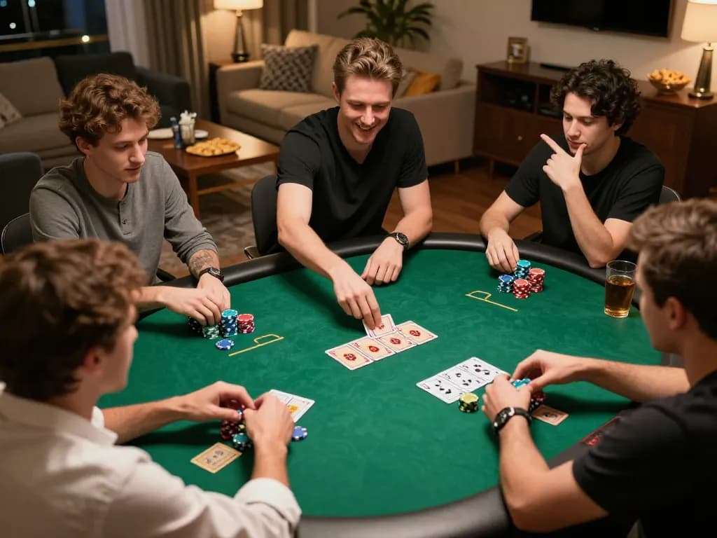 Players strategizing during a thrilling poker game at B52CLUB, showcasing an engaging atmosphere.