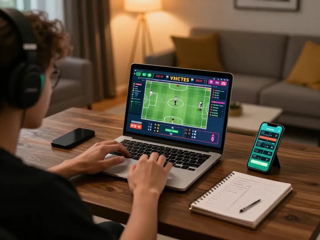 Engaging in online sports betting at home, accessing link vào shbet for better odds and strategy.