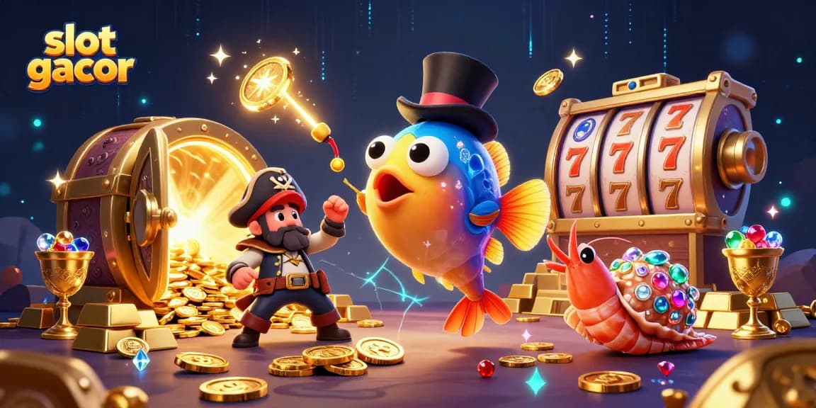 Menangkan slot gacor dengan ikan pancing, udang bajak laut, dan siput harta berkilau yang memikat pemain.