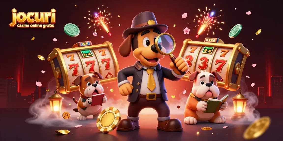 Joacă jocuri casino online gratis și descoperă aventuri cu personajele captivante din ilustrația 3D.
