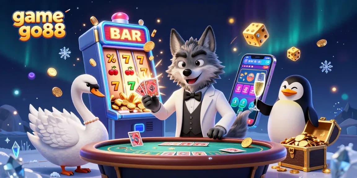 Experience thrilling gameplay with the game go88 in a vibrant casino scene featuring unique characters.