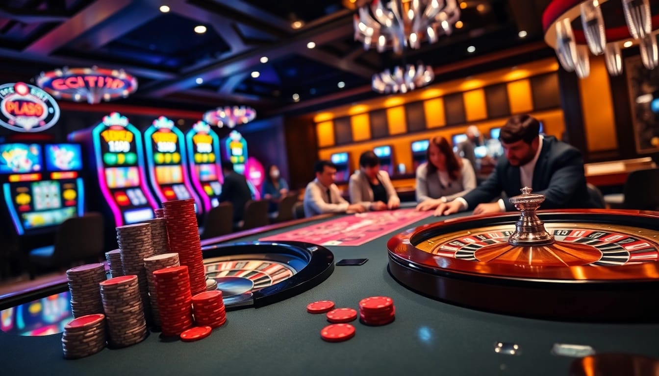 Players enjoying high-stakes games at PG88 Casino, showcasing excitement and engagement.