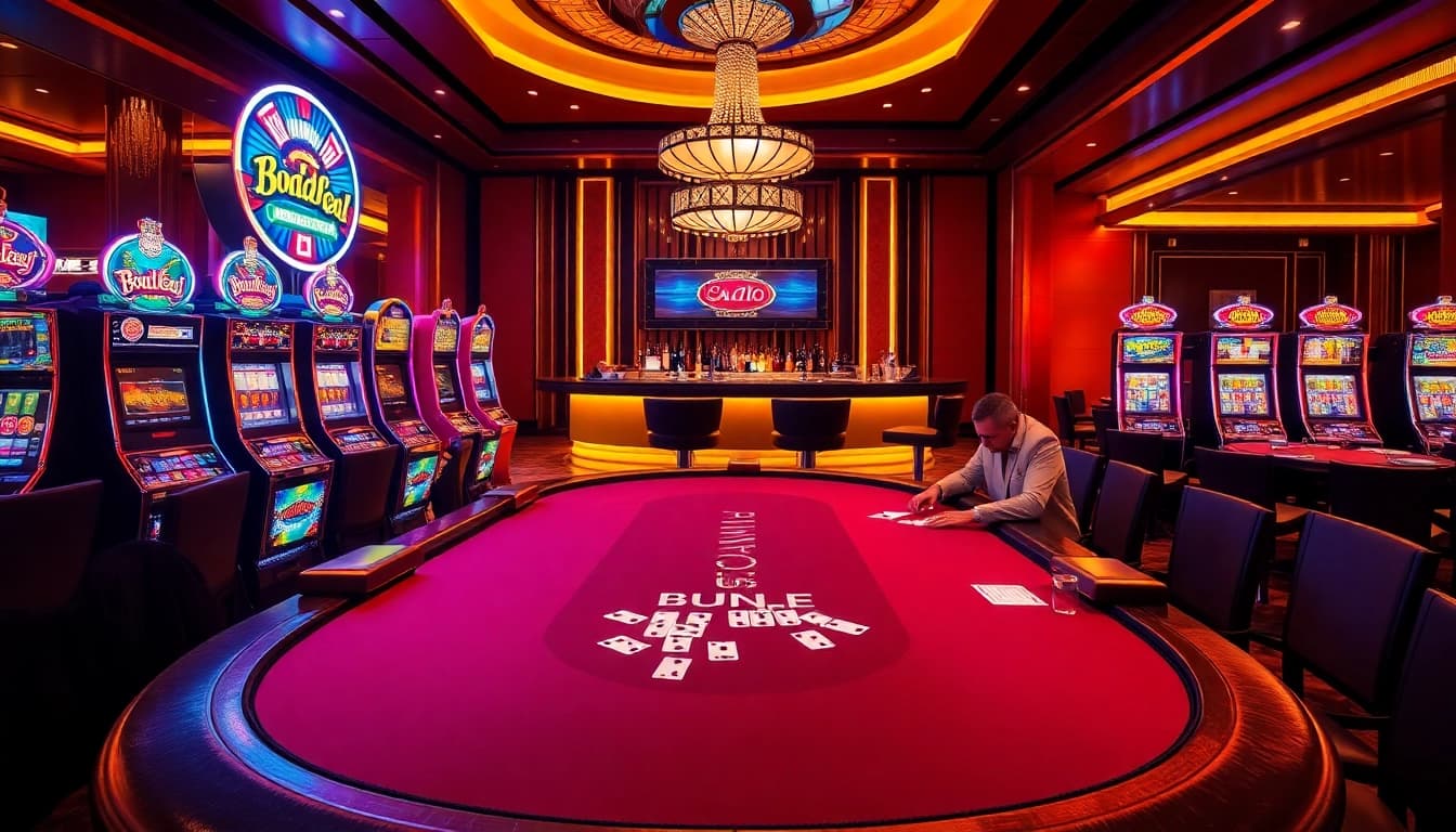SODO66 players engage in a high-stakes poker game amid luxurious casino ambiance.
