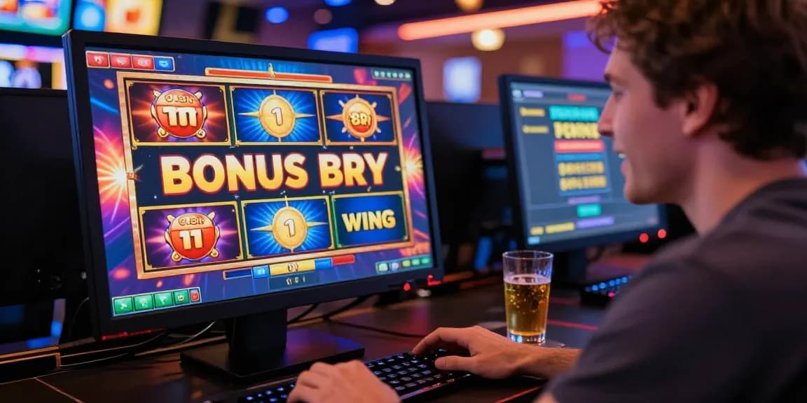 Exciting online gaming experience at chagency.co.uk with a player celebrating a Bonus Buy Slot win.
