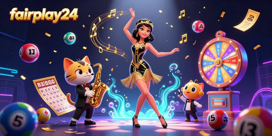 Experience dynamic betting action with fairplay24's vibrant casino-themed illustration.