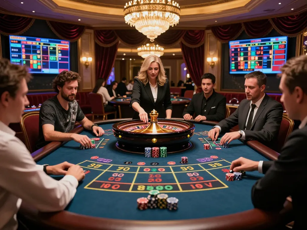 Rasakan permainan berisiko tinggi di meja roulette yang menarik terinspirasi oleh https://www.saigoncafesterling.com/menus dengan suasana kasino yang vibrant