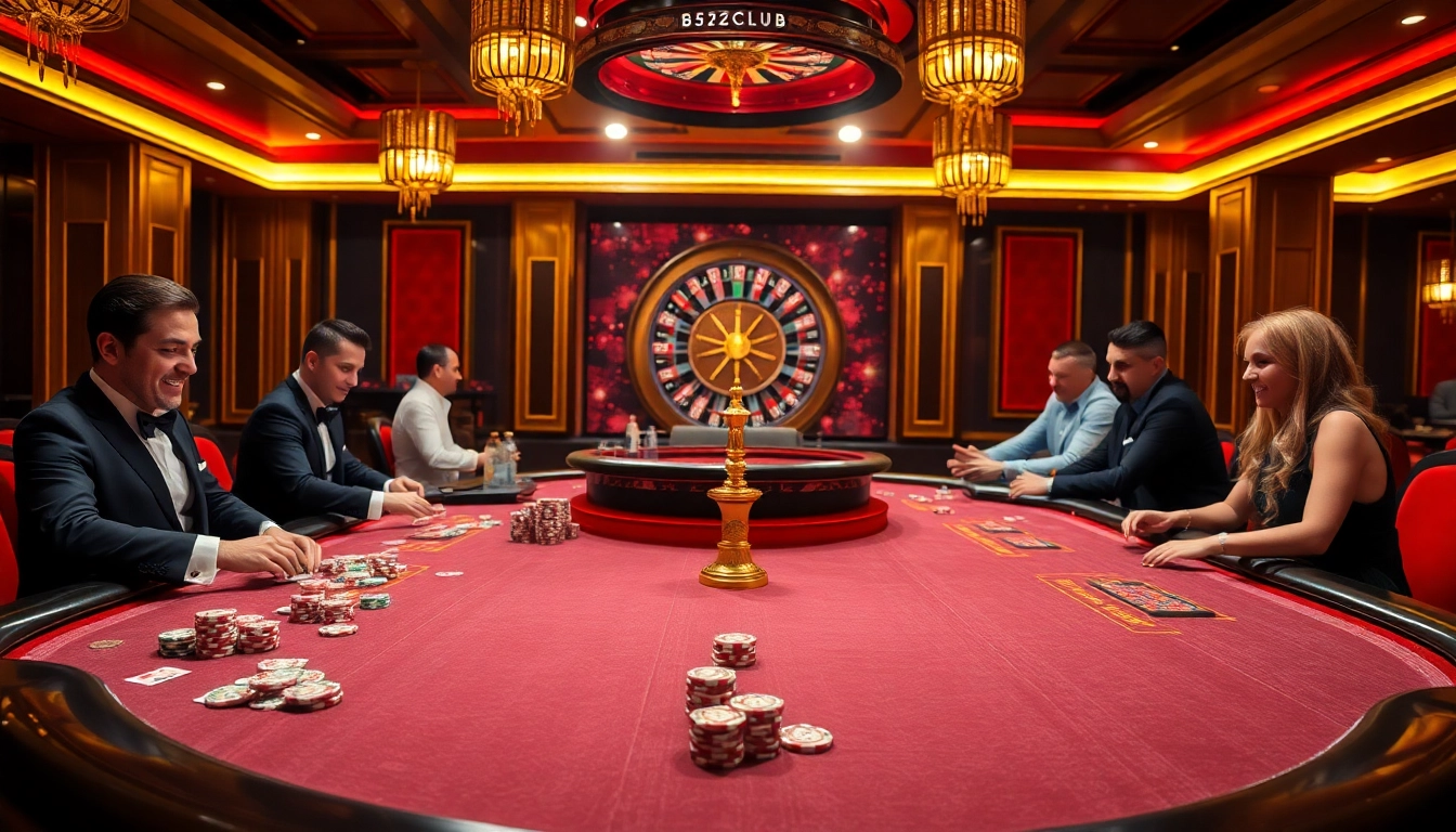 Experience the excitement of B52CLUB with vibrant casino tables and thrilling gameplay.