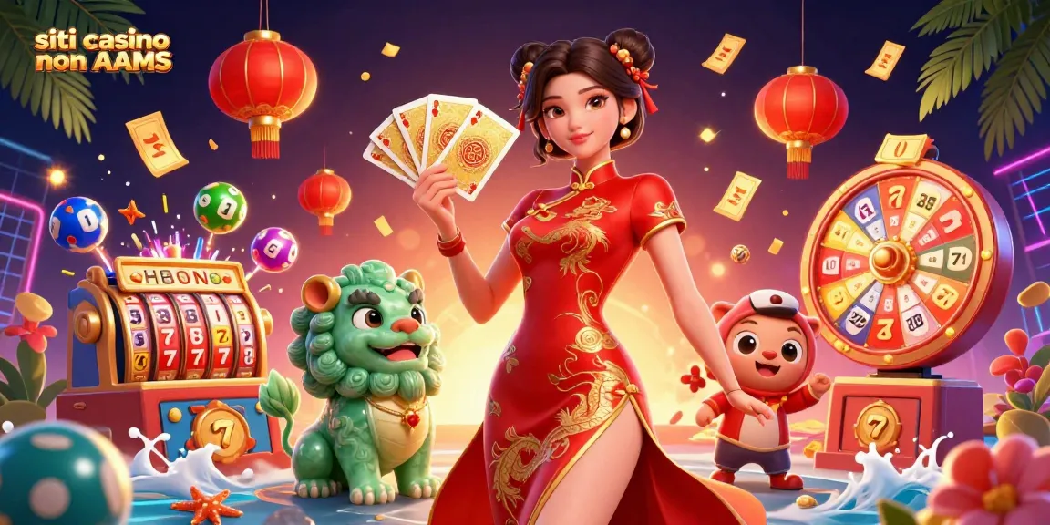 Scopri il gioco emozionante su siti casino non AAMS con rulli di slot vibranti e personaggi dinamici.