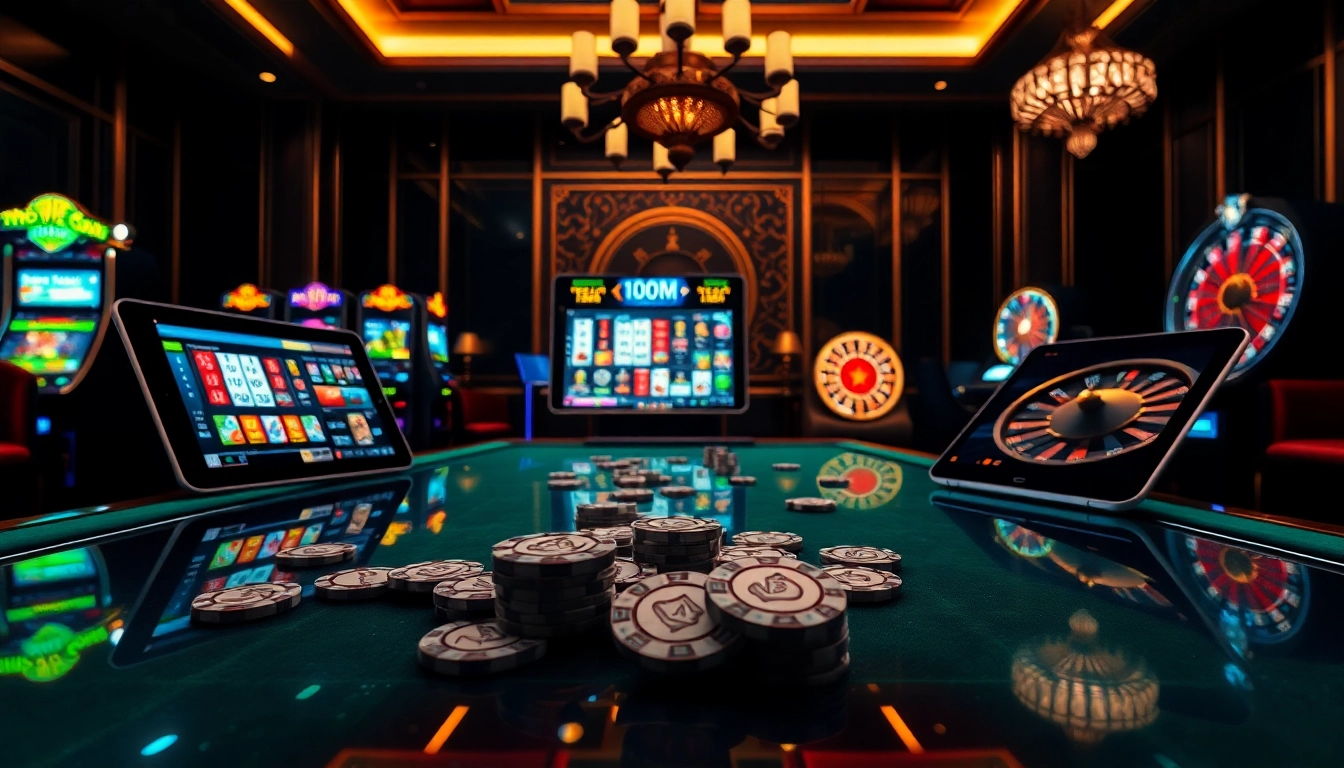 Engaged player placing bets in lô đề trực tuyến with detailed digital betting slips and casino chips