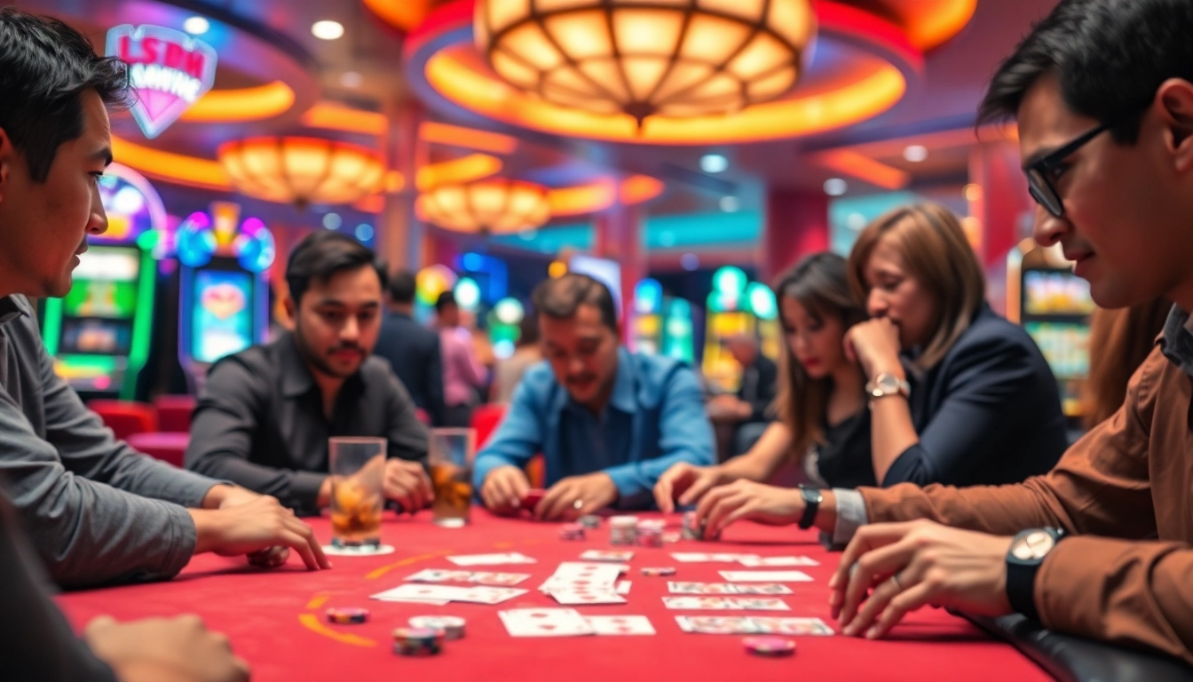Engaging content on singapore online casino with vibrant poker scene and players' excitement.