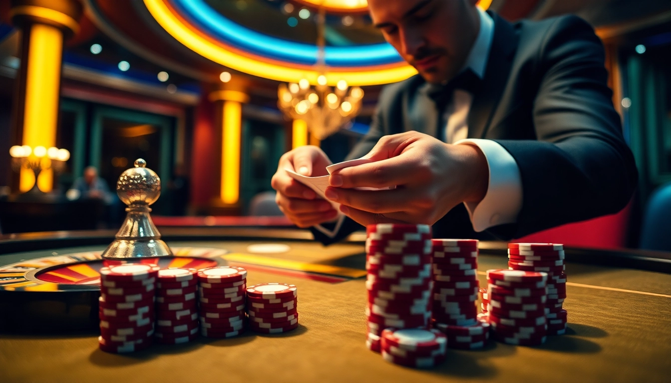 The hidden wiki provides insights into poker strategies in a vibrant casino scene filled with professional ambiance.