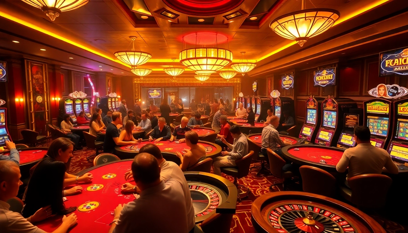 Engage with thrilling HITCLUB casino games at vibrant poker tables and roulette wheels.