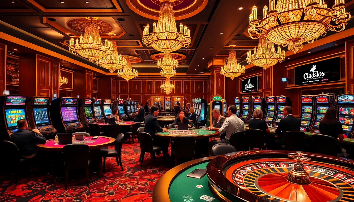 SODO Casino players enjoying thrilling games at luxurious tables with vibrant chips in a captivating atmosphere.