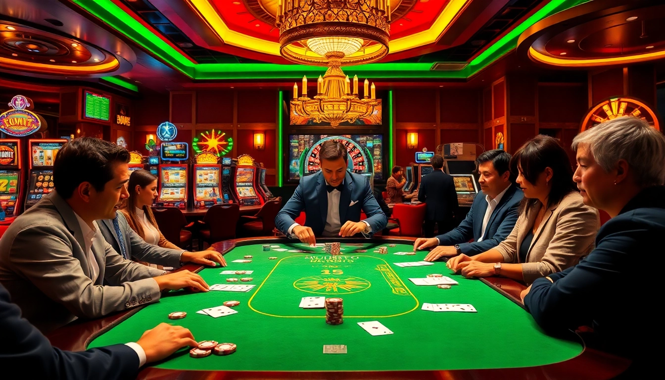 Engage in the thrill of a luxurious casino scene showcasing super59 link alternatif gaming excitement.