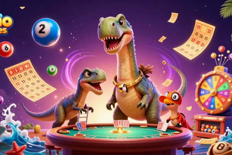 Menangkan semua yono games dengan ilustrasi kasino penuh warna yang menampilkan karakter unik.