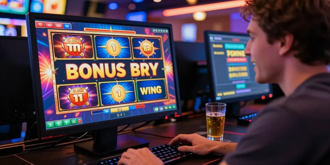Exciting online gaming experience at chagency.co.uk with a player celebrating a Bonus Buy Slot win.